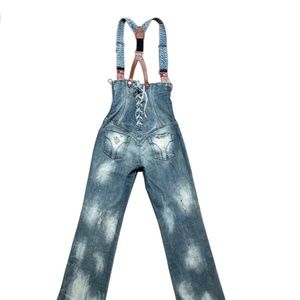 Pearly Gates Apparel Farm Girl Overalls Size L